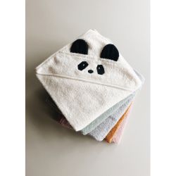 Petite cape de bain en coton bio | Panda