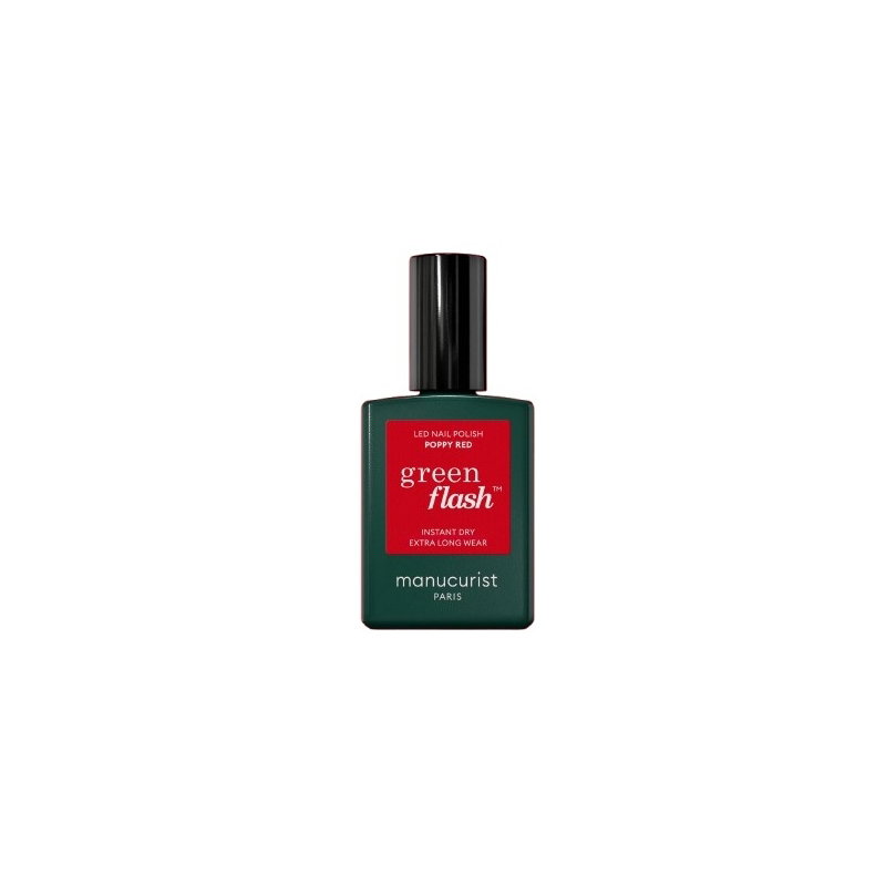 Vernis semi-permanent LED Green Flash | Poppy Red