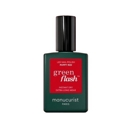 Vernis semi-permanent LED Green Flash | Poppy Red - Manucurist
