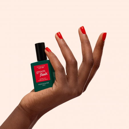 Vernis semi-permanent LED Green Flash | Poppy Red - Manucurist