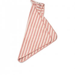 Cape de bain coton bio | Lapin corail