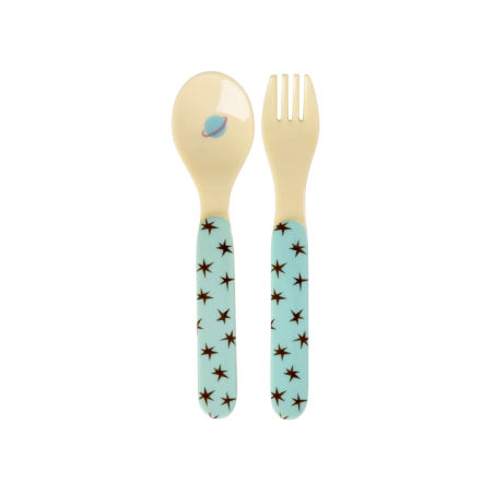 Set vaisselle bébé | Dogs in space - Rice