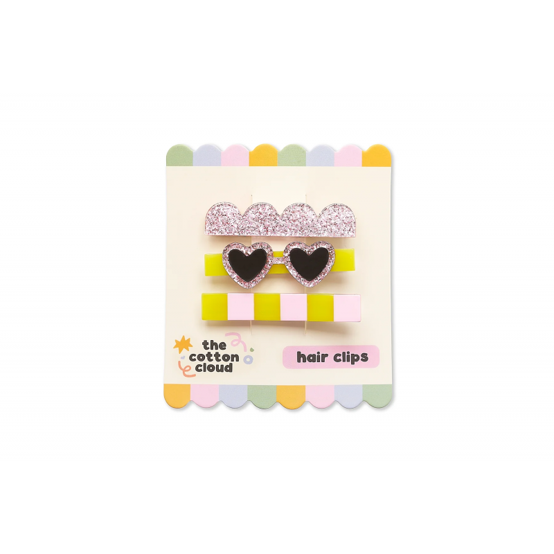 Lot de 3 pinces à cheveux | Club soleil