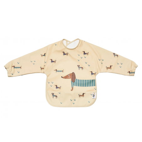 Bavoir manches longues | Teckel - The cotton cloud