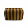 Trousse Vic | Rayures cumin/noir