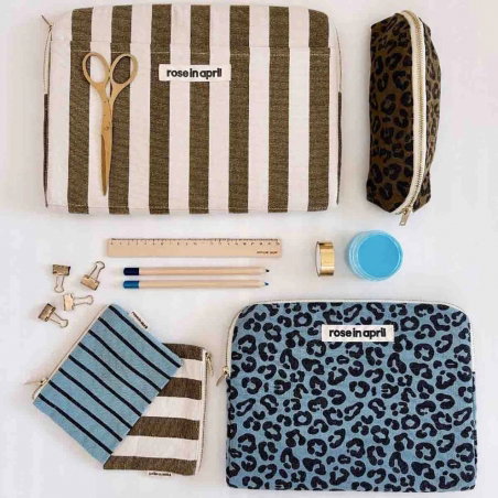 Trousse Gaston | Graou olive - Rose in April
