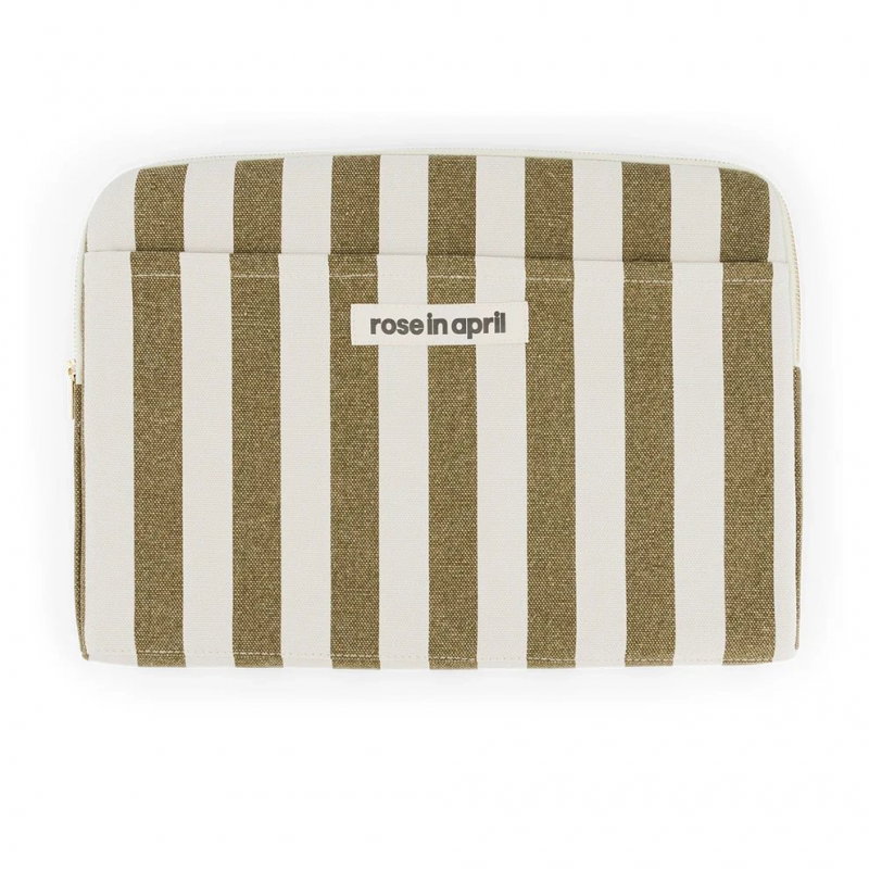 Pochette PC Octave | Olive/Greige