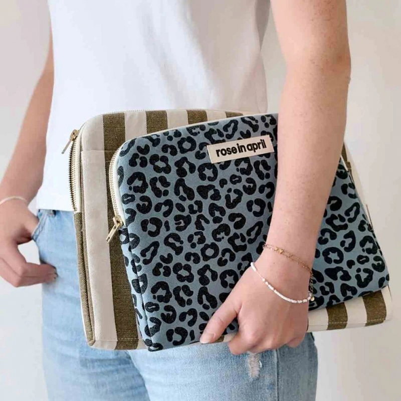 Pochette PC Octave | Olive/Greige