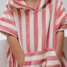 Poncho à rayures 4-6 ans | Strawberry