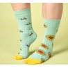 Chaussettes dépareillées abeilles et tournesols