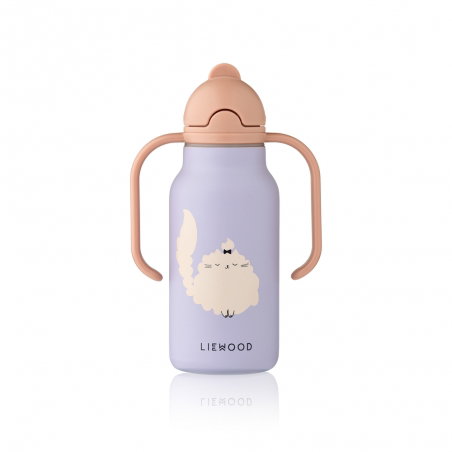 Gourde kimmie inox 250 ml | Chat Lilas - Liewood
