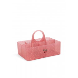 Rangement organisateur Glitter | Rose - Konges Slojd