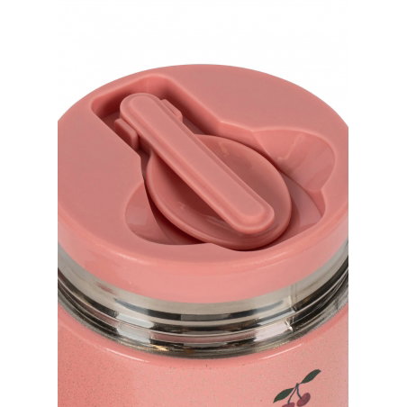 Pot alimentaire isotherme | Glitter cerise - Konges Slojd