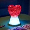 Lampe à paillettes | Coeur magique
