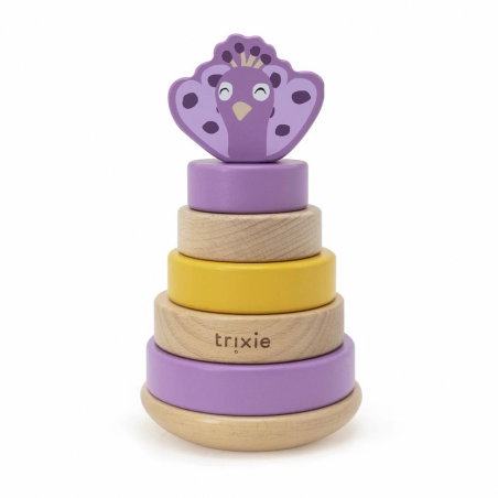Tour à empiler en bois | Mrs. Peacock - Trixie