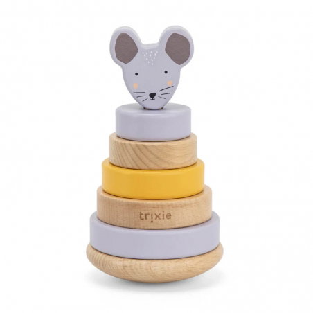 Tour à empiler en bois | Mrs. Mouse - Trixie