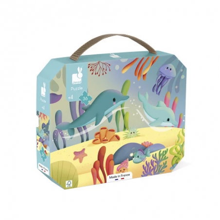 Puzzle 36 pièces | Les animaux marins - Janod