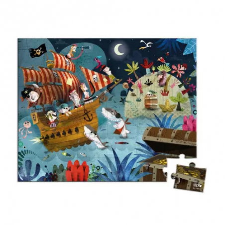 Puzzle 36 pièces | La chasse au trésor - Janod