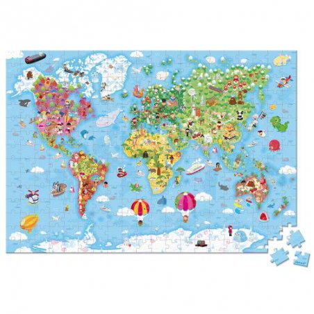 Puzzle 300 pièces | Le monde - Janod