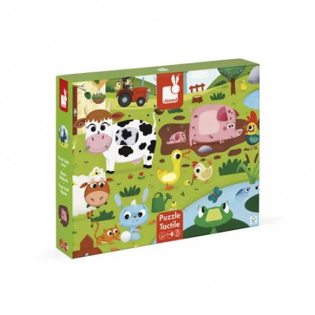 Puzzle tactile | Ferme - Janod