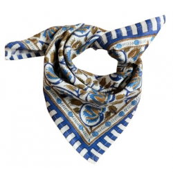 Foulard Petit format | Henley bleu Maharadja