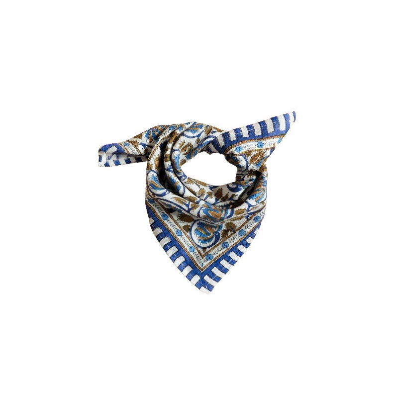 Foulard Petit format | Henley bleu Maharadja