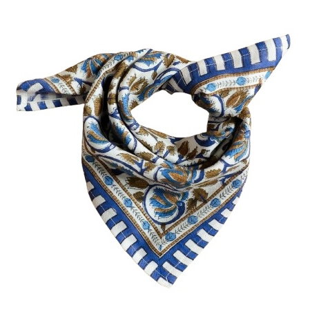 Foulard Petit format | Henley bleu Maharadja - Bëllemme