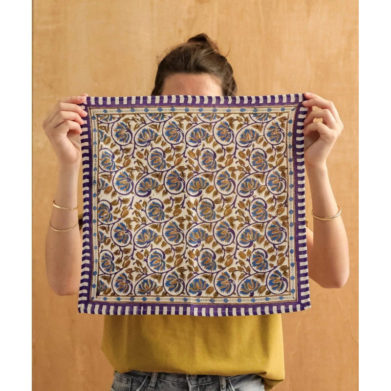 Foulard Petit format | Henley bleu Maharadja