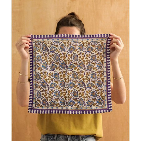 Foulard Petit format | Henley bleu Maharadja - Bëllemme