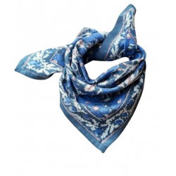 Foulard Petit format | Uma bleu cobalt