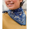 Foulard Petit format | Uma bleu cobalt