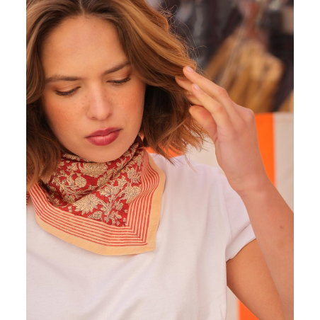 Foulard Petit format | Anjali Cerise - Bëllemme