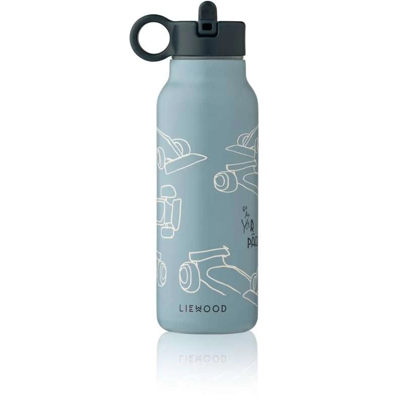 Gourde Falk inox 350 ml | Race cars beach blue