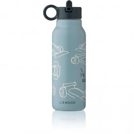 Gourde Falk inox 350 ml | Race cars beach blue - Liewood