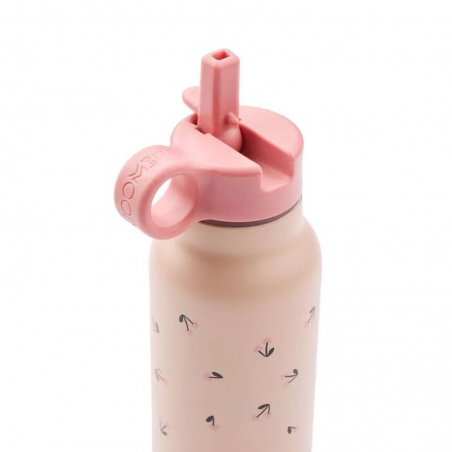 Gourde Falk inox 350 ml | Mini Cherry heart rosey - Liewood