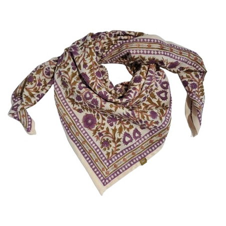 Foulard Grand format | Moss Lilas - Bëllemme