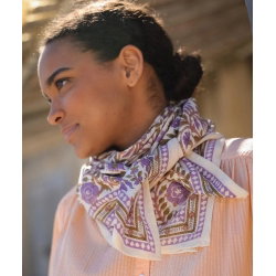 Foulard Grand format | Moss Lilas