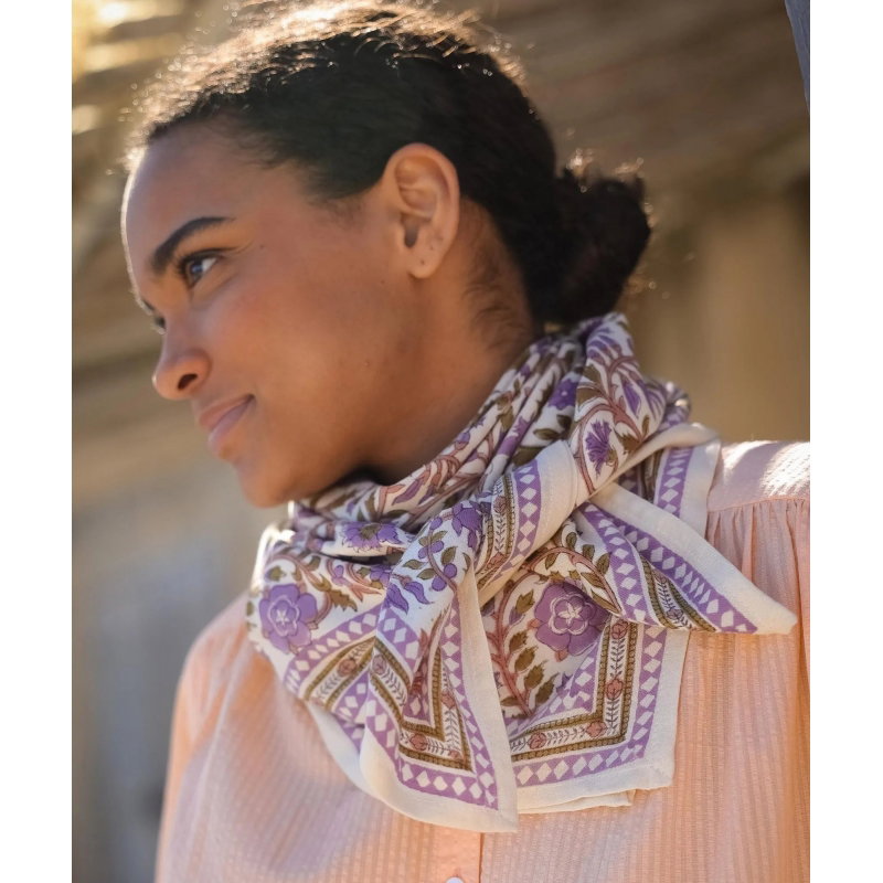 Foulard Grand format | Moss Lilas