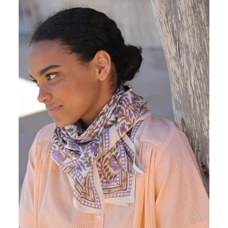 Foulard Grand format | Moss Lilas - Bëllemme
