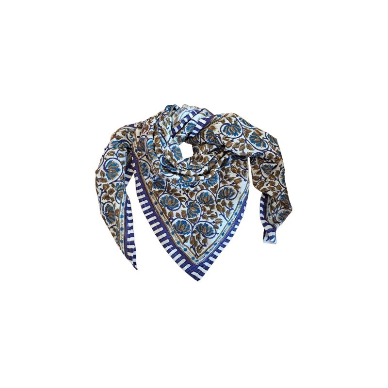 Foulard Grand format | Henley Bleu Maharadja