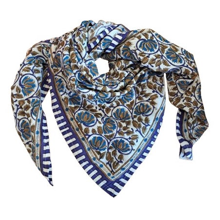 Foulard Grand format | Henley Bleu Maharadja - Bëllemme