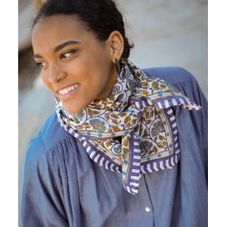 Foulard Grand format | Henley Bleu Maharadja