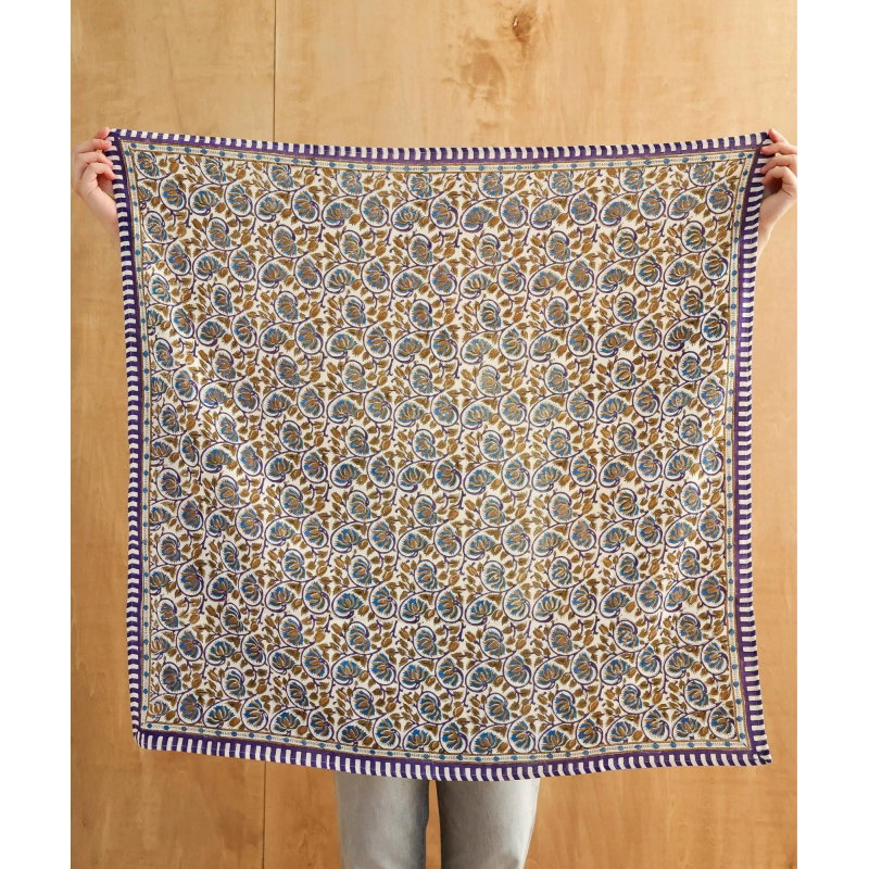 Foulard Grand format | Henley Bleu Maharadja