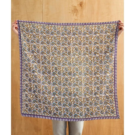 Foulard Grand format | Henley Bleu Maharadja - Bëllemme