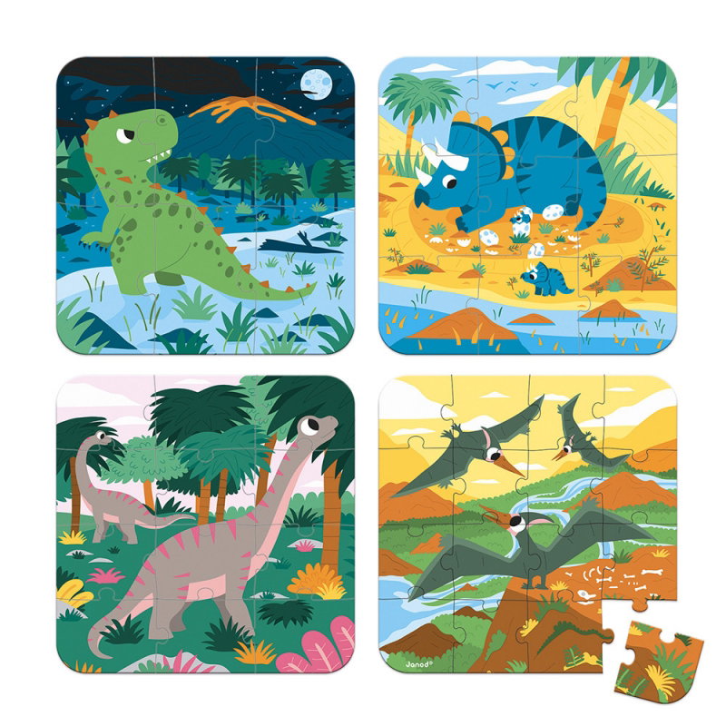 Puzzle évolutif dino