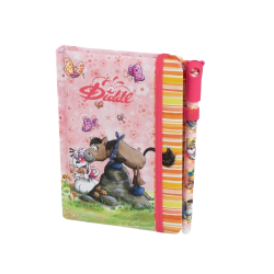 Carnet A6 et stylo Diddl | Rose - Diddl