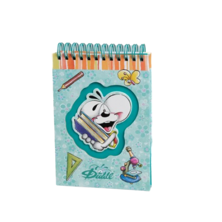 Carnet sprial A6 Diddl | Bleu