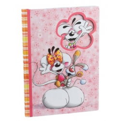 Carnet A4 rigide motif fleur Diddl - Diddl