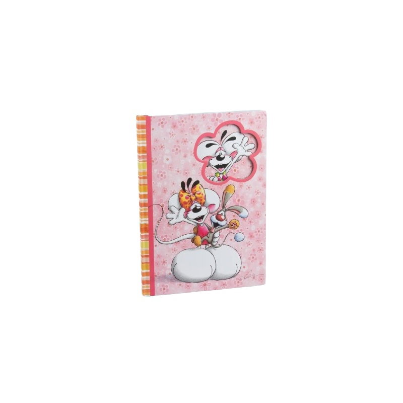 Carnet A4 rigide motif fleur Diddl