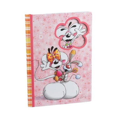 Carnet A4 rigide motif fleur Diddl - Diddl
